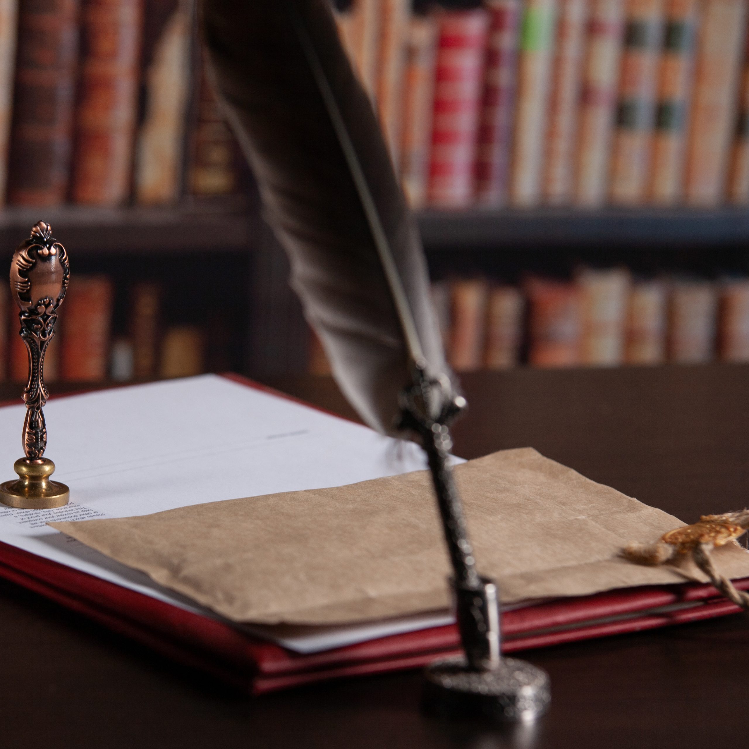 Last will and testament with wooden judge gavel document